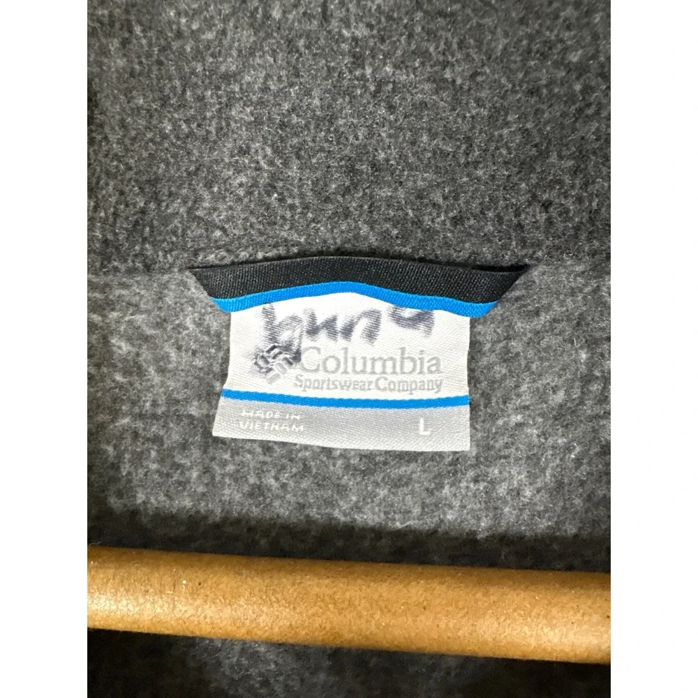 Columbia Texas Longhorns Fleece Jacket Mens Large Gray Full Zip 006564-ACT-2011